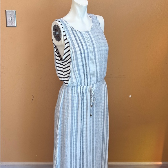 Hummingbird classic beachy contemporary Striped Sleeveless Maxi Dress size M - Picture 2 of 15